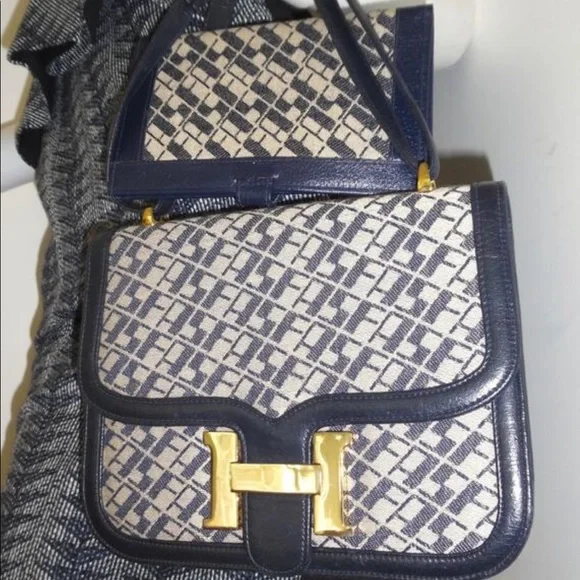 Vintage SAKS fifth avenue monogram purse set wallet two way - Picture 2 of 7